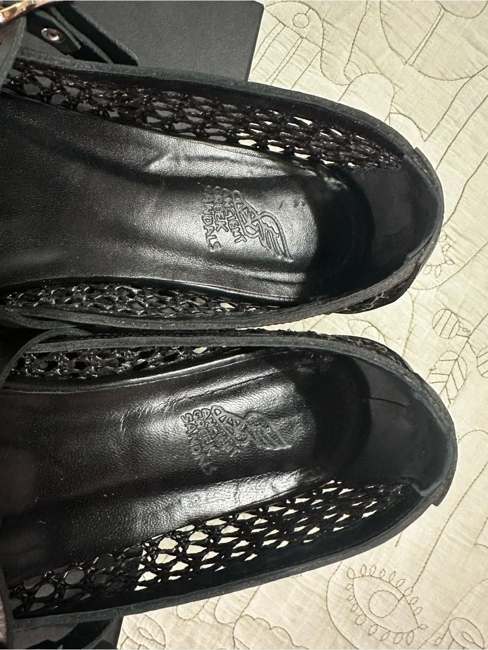 Ancient Greek Sandals Aerati Black Raffia Ballet Flats IT 40 / US 10 $380